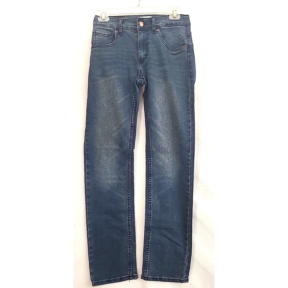 Levis Strauss Girls Signature Jeans Sz 16‎ 28x30 Adjustable Waist Dk Wash